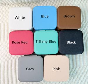 Venta superior nuevo Retro cuadrado cuero bordado joyero organizador viaje avanzado multifuncional lápiz labial caja de almacenamiento - Product Image 4