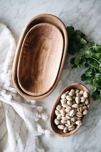 Best Selling ECO-Friendly Wooden Crafted Bowl with Stylish <b>Spoon</b> Set for Home Decor Restaurant Food <b>Serving</b> Customized Technique - Product Image 2