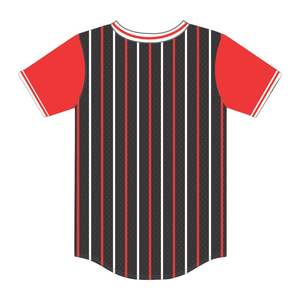 DST Black Pinstripe Pullover Baseball Jersey 100% Polyester Mesh Delta Sorority V Neck <b>T</b> <b>Shirt</b> Embroidered Applique Letters - Product Image 3