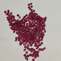 Pierres précieuses de rubis de Mozambique taillées brillantes rondes naturelles de 1.5mm pierres rouges à facettes lâches pour la fabrication de bijoux