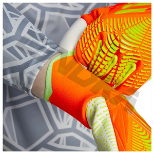 Gants de gardien de but de Football professionnel pour le Football Orange vert unisexe OEM Logo personnalisé de l'entreprise Protection d'emballage des doigts - Product Image 4