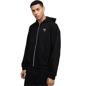 Vestes d'hiver personnalisées pour hommes OMMIZ de haute qualité, en laine Melton 80% laine et 20% polyamide, avec fermeture éclair, vente en gros directe usine - Product Image 6