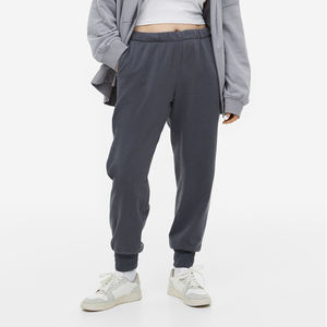 กางเกงวิ่งเอวสูงสำหรับผู้หญิงกางเกงกีฬากางเกงวิ่งออกกำลังกายผ้าคอตตอนเทอร์รี่โยคะ - Product Image 5