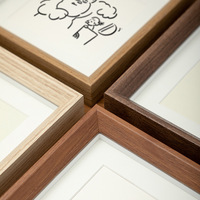 Marco de Fotos de Madera Moderno, Ecológico y Personalizado, 4x6"-8x10" A4, Impresión Digital a Todo Color, Letras Animadas que Cambian de Color