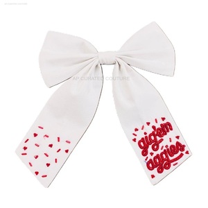 Indian Handcrafted Beaded <b>Bows</b> for Women and Kids Embellished Hair <b>Clips</b> Accessory Alligator Seed Bead Design - Product Image 2