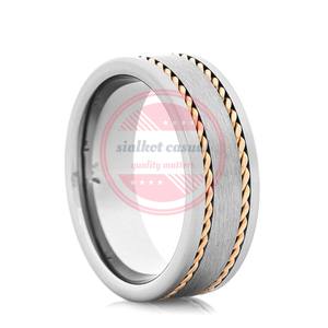 Anneaux Damas Bague en acier Damas faite à la main de qualité supérieure - Product Image 5