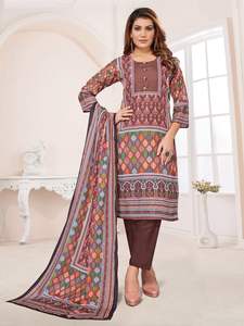 Premium Chanderi Modal Foil Print Pure Lace Work Kurti Nuevo diseñador Fabricación India Salwar - Product Image 3