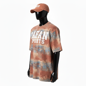 Camiseta de Hombre 100% Algodón, Camiseta con Lavado Ácido, Algodón Jersey de Primera Calidad, Tacto Suave, Colores Tonos Tierra, Impresión de Pantalla, Logotipo Personalizado - Product Image 4