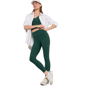 กางเกงเลกกิ้งเอวสูงสำหรับผู้หญิง ควบคุมหน้าท้อง ยืดหยุ่น เหมาะสำหรับออกกำลังกาย ฟิตเนส วิ่ง ชุดกีฬา กระชับรูปร่าง ระบายอากาศได้ดี - Product Image 1