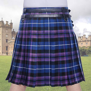 Kilt hybride utilitaire en tartan écossais ajustable de 16 oz pour hommes avec poche avant amovible – Le fierté de l'Écosse - Product Image 5