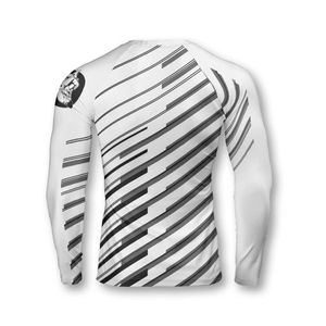 OEM Compression Fit Rashguard Top with Full Sublimation <b>Print</b> Ideal for BJJ <b>Surfing</b> MMA and Fitness Custom Label Offered - Product Image 3