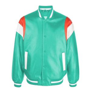 Chaqueta Varsity para Hombre, Nueva, Moderna, con Cuello Alto, Logotipo Frontal, de Lona, de Alta Calidad - Product Image 3