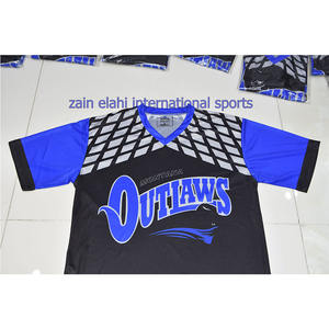 T-shirts personnalisés pour hommes avec nom et numéro de l'équipe Dernier design Vêtements de sport à col en V T-shirt décontracté à manches courtes - Product Image 1