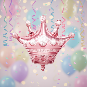 Corona di palloncini Party Love in oro rosa, 76 cm, confezione da 12 pezzi - Product Image 3