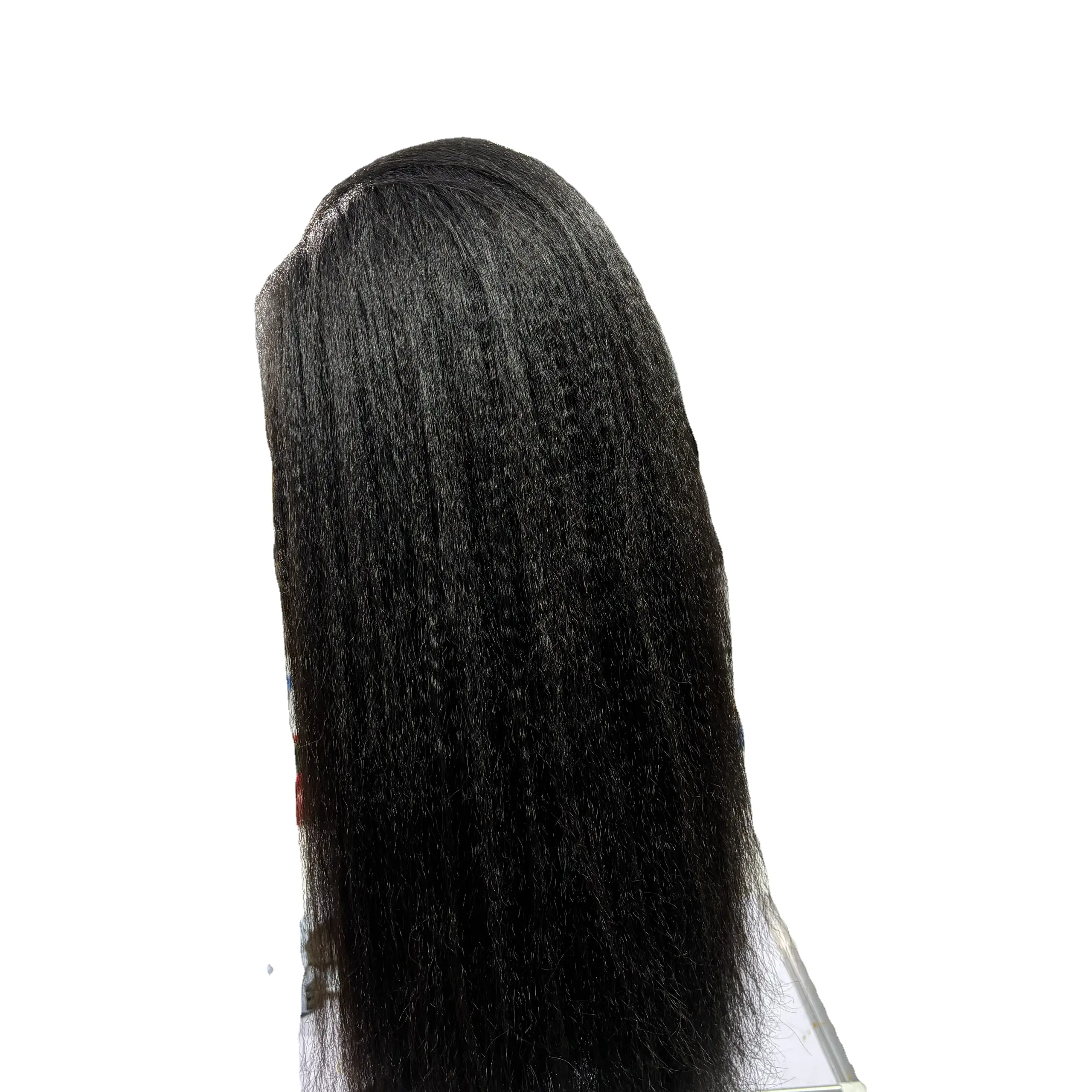 Оптовая цена 12A класс Yaki кудрявый натуральный цвет с застежкой 6x6 HD кружева Бо Yaki кудрявый парик для черных женщин оптом