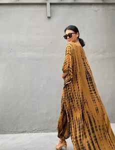 Tie Dye – vêtements gitans à manches longues pour femmes, beaux vêtements faits à la main, Tie Dye, manches longues, décontractés, pour dames, robes élégantes - Product Image 5