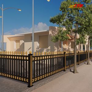 Fabrication du Vietnam offre une clôture en fer forgé de haute qualité avec des panneaux de confidentialité parfaits pour la protection des jardins et des résidences - Product Image 2