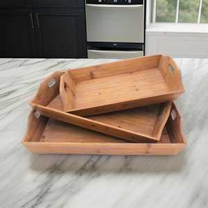 Different Color and Size Food Serving <b>Tray</b> in Wooden and Leather Greatest Quality Kitchenware <b>Snacks</b> Serving <b>Tray</b> - Product Image 1