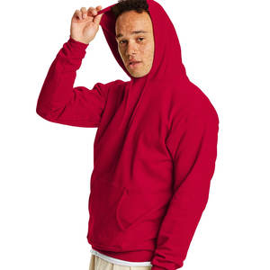 Men's Hoodie Cotton Fleece <b>Black</b> Color Wholesale Big Logo Quality Oversized Pullover Hoodie - Product Image 1