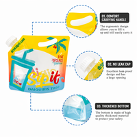 Sac à eau pliable en plastique sans BPA de 5 L avec logo personnalisé, pour le camping en plein air, la randonnée, poche à bec verseur portable, sac à boisson
