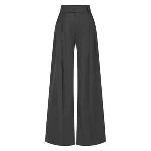 Sola Collection d'été élégant taille haute antistatique rayé pantalon pour femme plat avant meilleurs services ODM fabriqués au Vietnam - Product Image 2