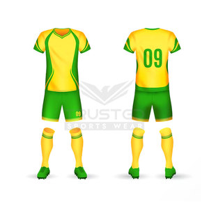 Pakistan Manufacturer's High Quality Breathable 100% <b>Polyester</b> Anti-Bacterial Soccer Uniform Set Custom Logo Color Soccer Wear - Product Image 1