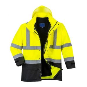 Hi Vis Safety Jacket High Visibility Reflective <b>Work</b> Jacket <b>Waterproof</b> Durable Windproof Industrial Workwear OEM ODM Factory - Product Image 4
