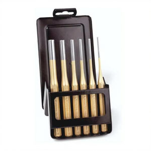 Jeu de poinçons parallèles de qualité industrielle Knipex, 6 pièces, ciseaux et poinçons à pointe droite en acier, avec boîte métallique incluse - Product Image 3