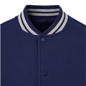 เสื้อแจ็คเก็ตวาร์ซิตี้สำหรับผู้ชายไซส์ใหญ่ คอตั้ง โลโก้ด้านหน้า ปรับแต่งสีและขนาดได้ ผสมขนสัตว์ ระบายอากาศ แห้งเร็ว - Product Image 3