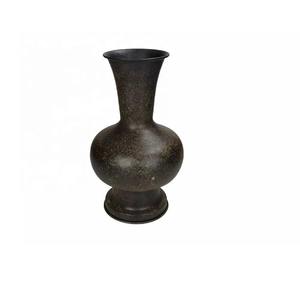 Vente chaude Moderne Noir Fer Fleur Vase Moderne En Aluminium Métal Table Vase Décoratif Maison Salon Bureau Table Décor - Product Image 1