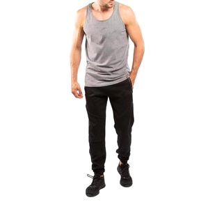 Débardeur pour homme en coton et polyester, sans manches, t-shirt de sport, veste de fitness respirante, décontractée, fournisseur OEM - Product Image 4