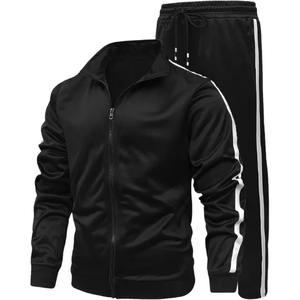 Conjunto Deportivo de Invierno para Hombre de Alta Calidad, Ligero, de 2 Piezas, con Cremallera Completa, 100% Poliéster - Product Image 1