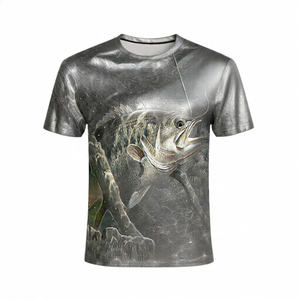 Camisetas de fitness de calidad superior personalizadas para hombre, camisetas cortas formales de punto de cuello alto de poliéster/algodón de secado rápido con serigrafía - Product Image 1