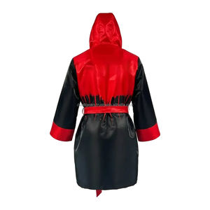 Conjunto de Boxeo de Satén con Logotipo Personalizado, Bata de Boxeo con Capucha, Ligera y Transpirable, Traje para Entrada al Ring, Venta al Por Mayor - Product Image 2