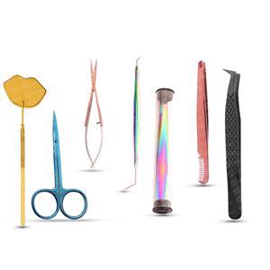 แหนบต่อขนตาแบบจับเพชร90องศาทำจากสเตนเลสสีดำสั่งทำฉลากความงามแบบส่วนตัว - Product Image 4