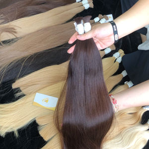 Extensiones de Cabello Humano Vietnamita Virgen 100% de Alta Calidad, Color Natural, Textura Lisa, 100g, Mejor Precio al por Mayor, MOQ 1 Pieza - Product Image 1