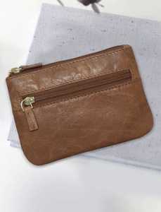 Monedero pequeño de cuero de napa de grano natural supersuave y flexible estilo inglés proveedor superior indio fabricante Saman Exports - Product Image 2