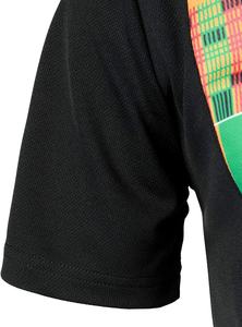 Camiseta negra de cuello redondo ajustada para mujer, ropa informal de verano, decoración de botones ecológica, ropa de mujer - Product Image 3