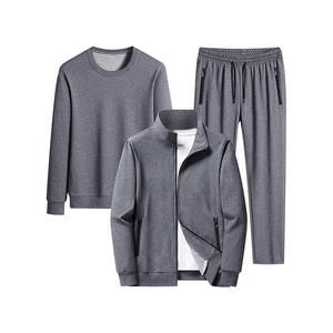 Ensembles de survêtements pour hommes 2 pièces : sweat à capuche et pantalon de jogging décontracté à fermeture éclair intégrale - Product Image 5