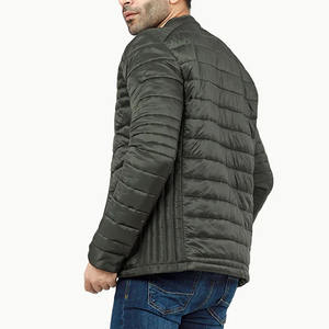 Chaqueta Acolchada de Invierno para Hombre, Personalizada al por Mayor, Impermeable, Cortavientos, Transpirable, Ecológica, con Capucha y Cuello Alto - Product Image 2