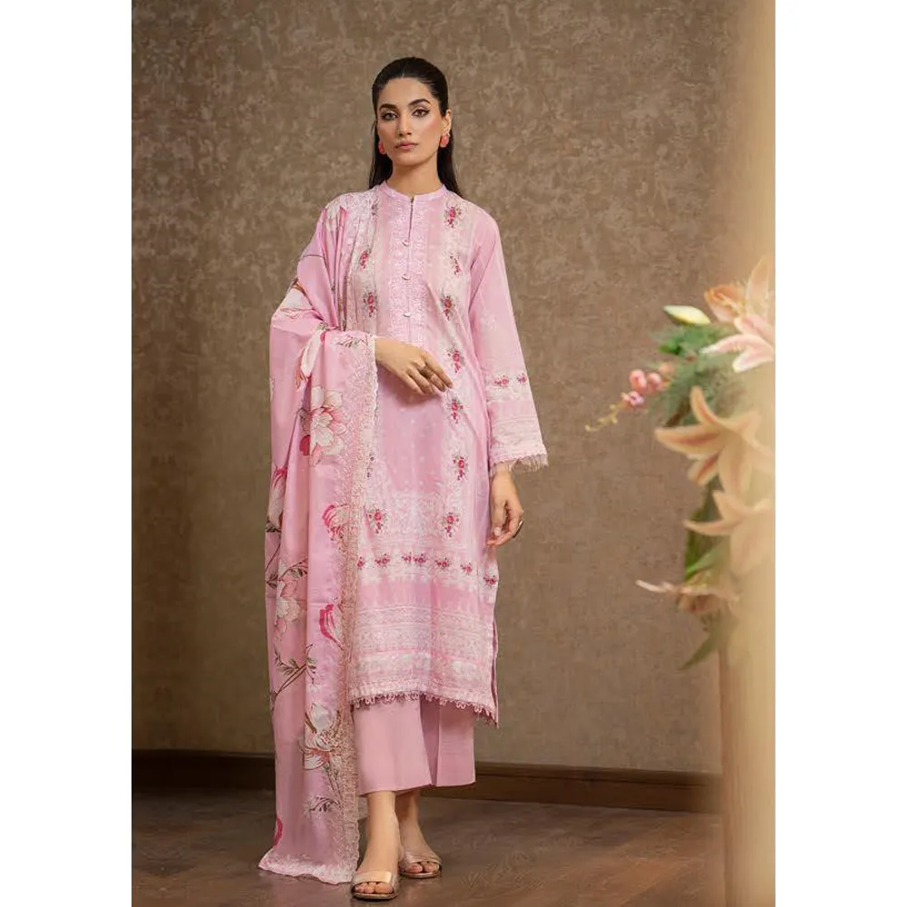 Ladies 3 pezzi lawn salwar kameez / Women abbigliamento casual abiti cuciti in vendita abito da donna in cotone da prato