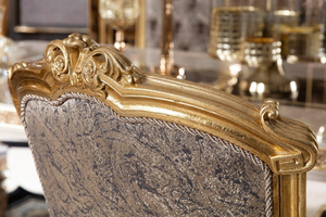 Luxury Royal European Style Dining <b>Chair</b> Gold Leaf <b>Hand</b>-Carved Classic Dining Room Furniture - Product Image 4