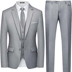 ชุดสูทผู้ชาย เสื้อเบลเซอร์ งานแต่งงาน คอวี ชุดทำงาน ชุดทางการ เสื้อโค้ท กางเกงขายาว ชุดสูทสองชิ้นสำหรับผู้ชาย - Product Image 5