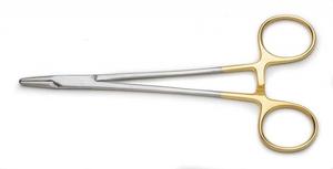 Fuente de alimentación manual Fórceps de cirugía plástica con mango dorado Soporte de aguja de acero Tijeras Base de instrumentos quirúrgicos - Product Image 3