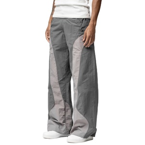 Pantalones Deportivos Colorblock para Hombre con Logotipo Personalizado, Pantalones de Chándal de Nailon y Poliéster, Bolsillo Tipo Paracaídas, Secado Rápido, Ropa Deportiva Ligera - Product Image 1