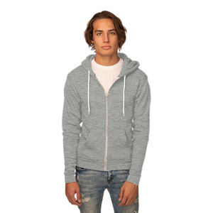 Hombres Rain Defender Heavyweight Hooded Zip Mock Heavyweight Full Zip Sudadera Sudaderas con capucha Cloud Cotton Zipper - Product Image 3