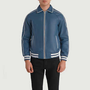 Veste d'hiver pour hommes Top Design avec col montant manches longues 100% cuir de haute qualité personnalisable prix raisonnable - Product Image 1