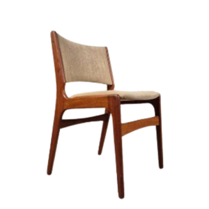 Modern Eco-Friendly Lightweight Dining Chairs with Teak Wood <b>Frame</b> and Wood Upholstery for Villa and Home Use - Product Image 2