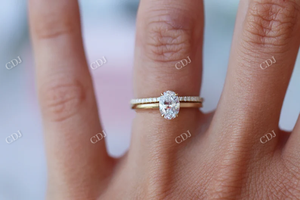 Haute qualité 14K or jaune personnalisé alliance IGI certifié demi-éternité laboratoire cultivé diamant VVS clarté pour les fêtes - Product Image 2