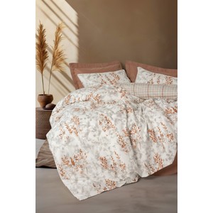 Juego de Funda Nórdica Individual Modelo Cotton Box, Técnica de Tejido Laminado Canela, 4 Piezas, para Cama King, Queen, Twin, Hogar, Dormitorio, Boda, Hospital - Product Image 1